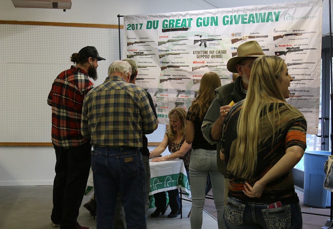 Photo by MANDI BATEMAN
The Ducks Unlimited great gun giveaway was a hit.