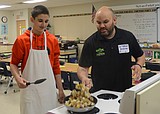 Every few months, this chef gives back