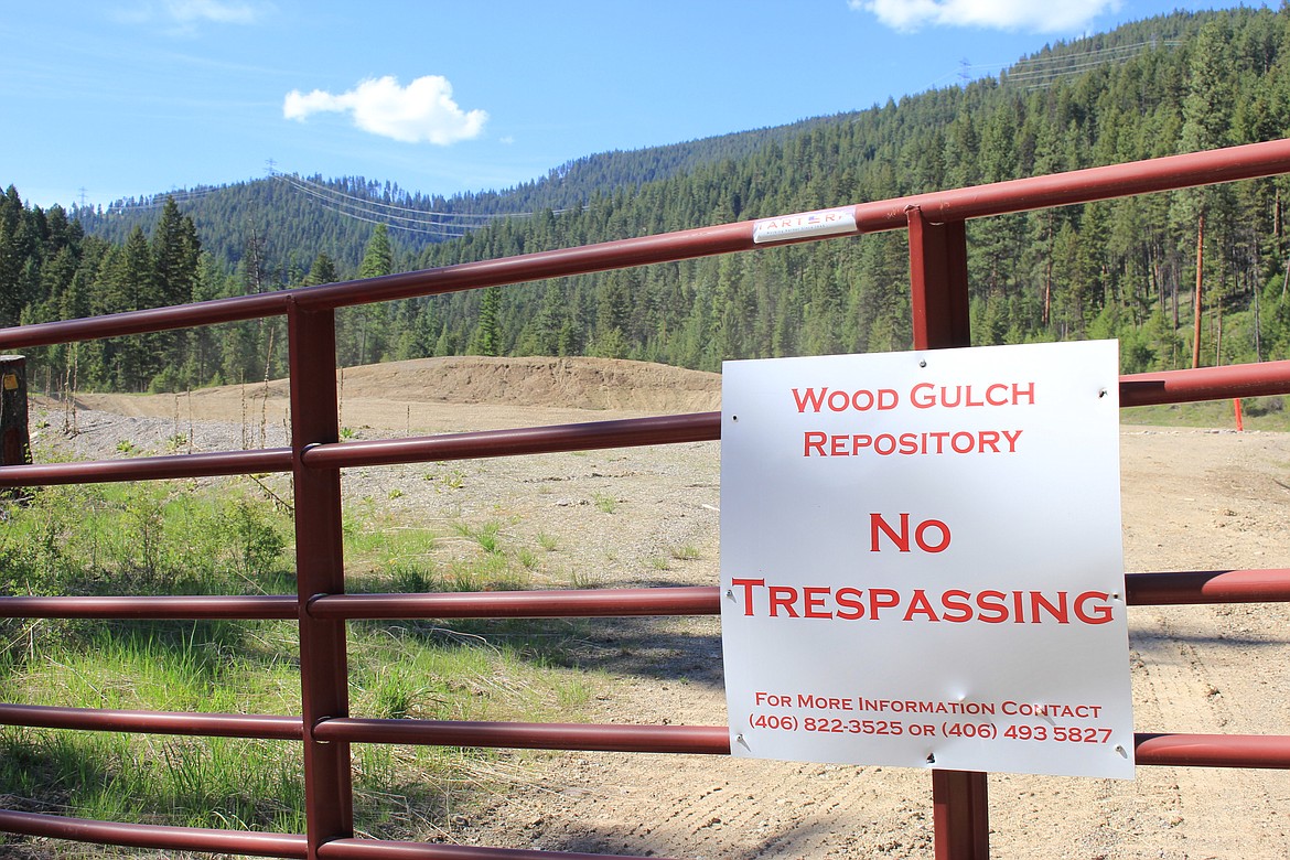 The Wood Gulch Repository is located north of Superior below the old Flat Creek-Iron Mountain Mine. Once filled with mine tailings it will be covered with gravel and soil. (Kathleen Woodford/Mineral Independent).