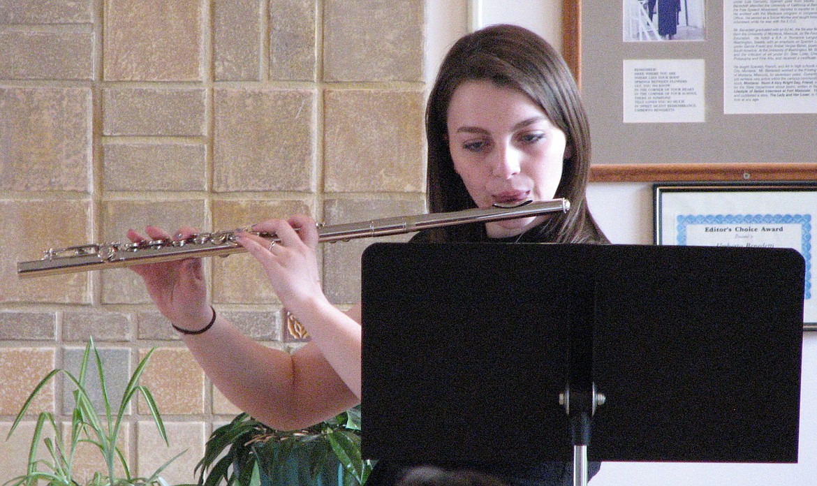 Lauren Burrell of Libby solos at state competition May 5-6 in Missoula. (Courtesy Photo)