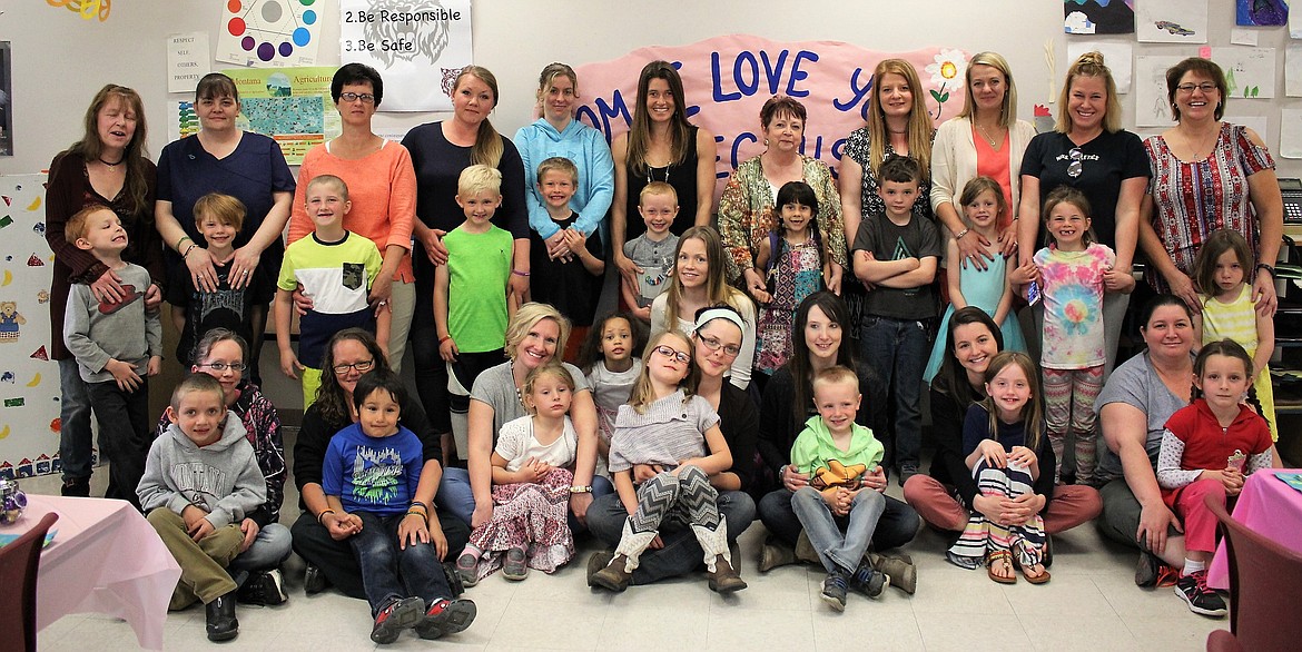 The Superior kindergarten class has 19 students and they invited their mom&#146;s into class for a special Mother&#146;s Day celebration on May 12. (Kathleen Woodford/Mineral Independent).