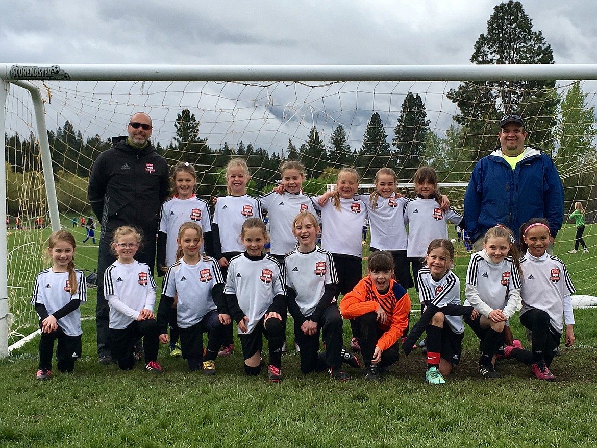 Photo courtesy Suzy Entzi
This past weekend, the Sting Timbers FC 08 girls soccer team played in the annual Bill Eisenwinter Hot Shot Tournament. In the front row from left are Sadie Evans, Ashley Breisacher, Talya Whittemoore, Chloe Hewitt-Nord, Cameron Fischer, Macy Walters, Savannah Spencer, Sofia Peppin and Savannah Rojo; and back row from left, coach Brian Waddell, Kamryn Kirk, Nora Ryan, Izabella Entzi, Anna Ploof, Sloan Waddell, Isabella Grimmett and coach Dan Ploof.