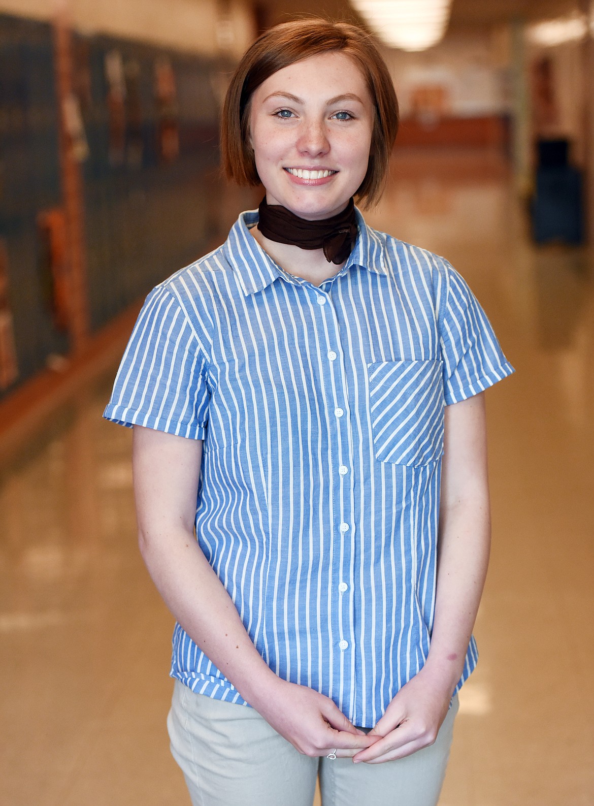 Flathead High School senior Rebecca Wride at Flathead High School on Thursday, May 25, in Kalispell. (Brenda Ahearn/Daily Inter Lake)