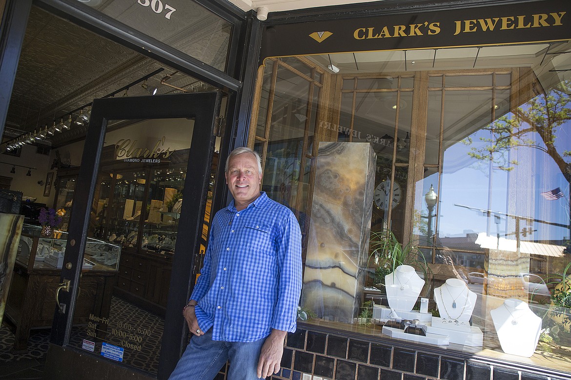 LISA JAMES/PressDan Clark is the longtime owner of Clark's Jewelry on Sherman Ave., which he took over from his parents. Clark regularly travels to Africa to buy diamonds and build relationships with dealers. His daughter Jane has taken over the store which is still located in the original 1907 location.