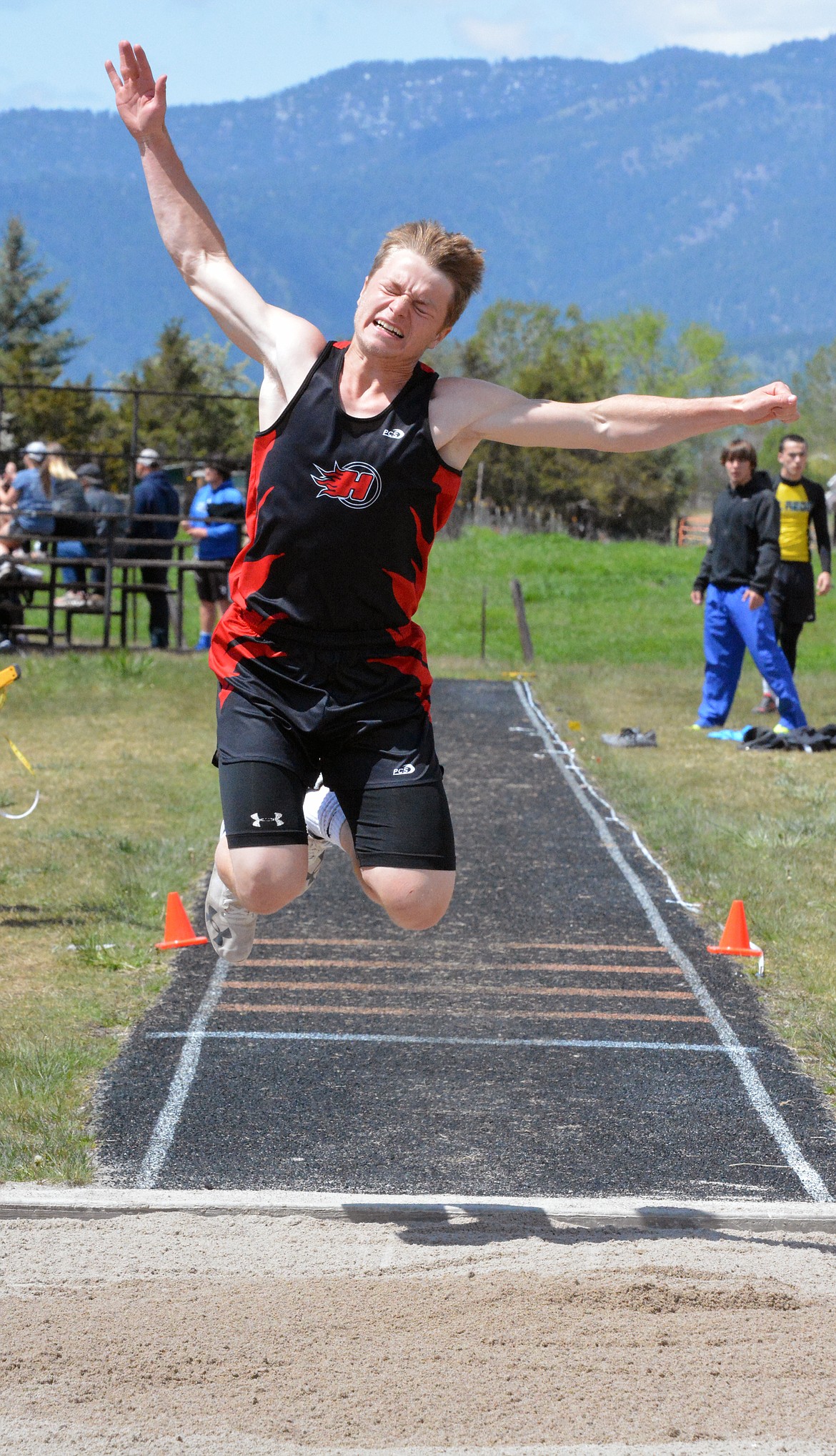 HOT SPRINGS trackster Trevor Paro qualified to participate in four events including the long jump, triple jump, 100-meter hurdles and 110-meter hurdles for the Class-C state track on May 26-27 at the Laurel Sports Complex at Laurel High School.