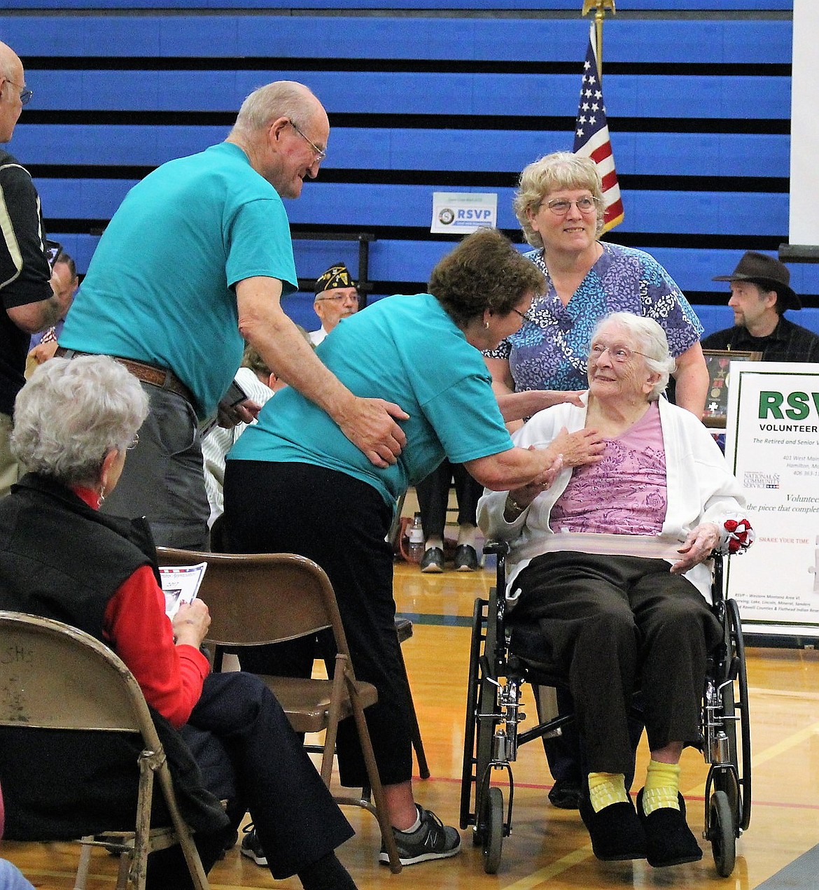 Edna Cummings, 104, is the oldest WWI widow in Mineral County. She was honored at this year&#146;s Veterans Appreciation event. (Kathleen Woodford/Mineral Independent).