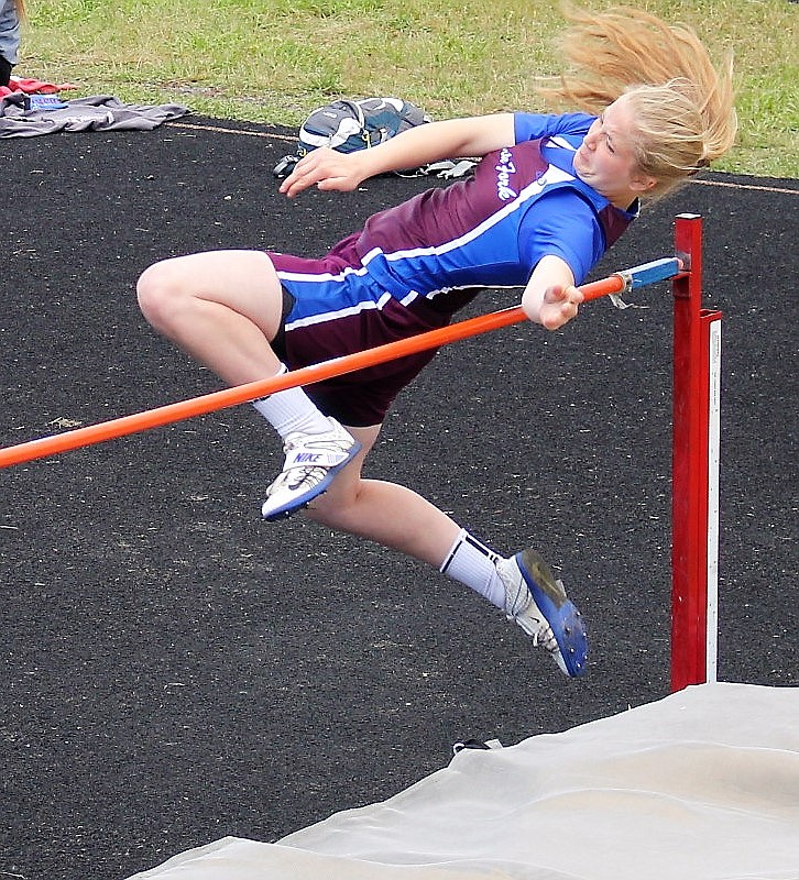 Hailey Kelly will be at State with third place in javelin and fifth in high jump. (Kathleen Woodford/Mineral Independent).