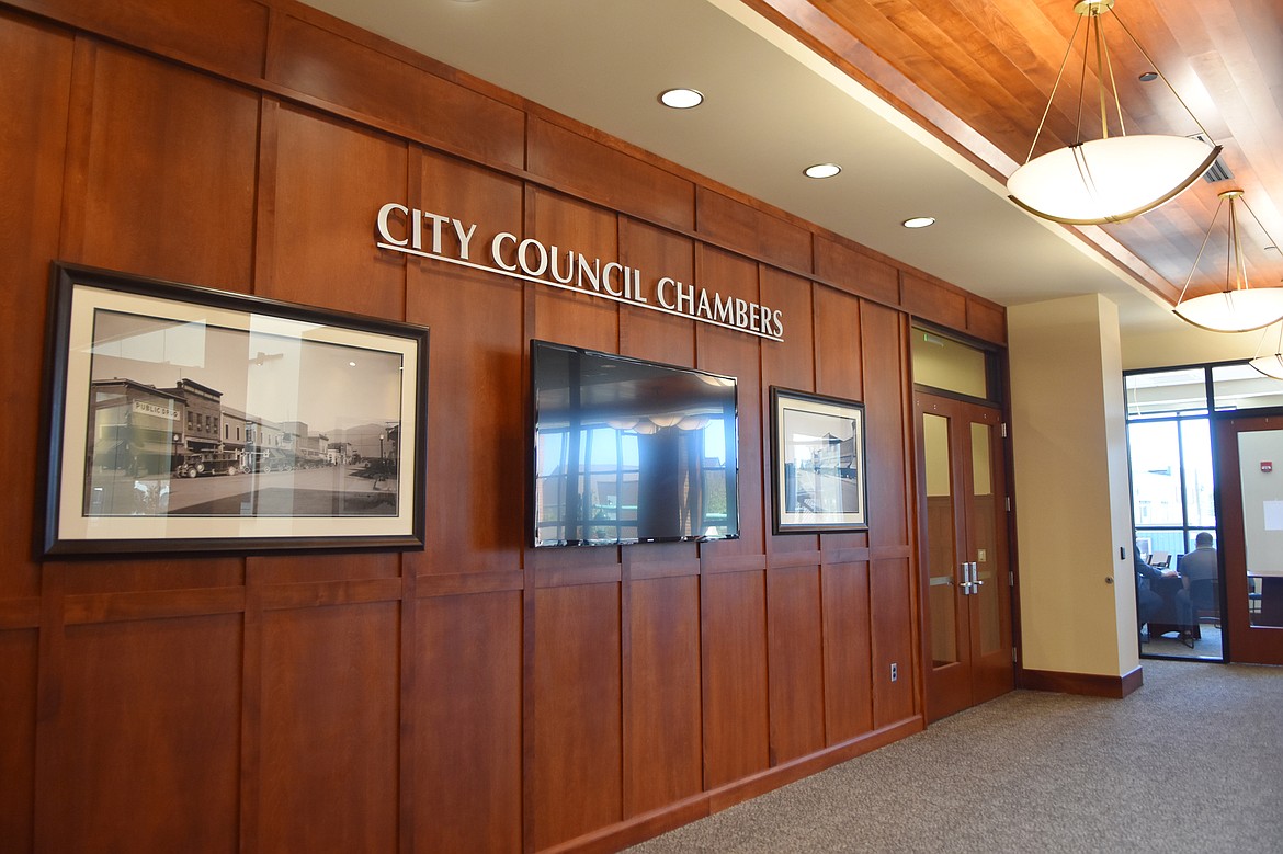 City Council Chambers are on the second floor of the new Whitefish City Hall building. (Heidi Desch/Whitefish Pilot)