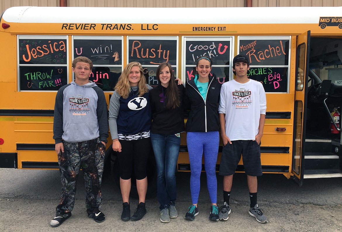 THE PLAINS High School track state-qualifiers pose prior to competing in the Class A &amp; C state track meet  Friday and Saturday at the Laurel Sports Complex in Laurel High School. (from left): Rusty Stuart, Jessica Thompson, Kara Altmiller, Hailey Coe, and Sinjin LeDeaux. (photo courtesy of Denise Montgomery)