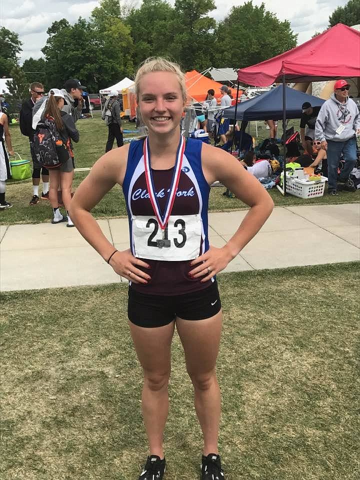 Emma Duboise placed second in pole vault at State in Laurel last week. (Photo courtesy of Anna Hansen).