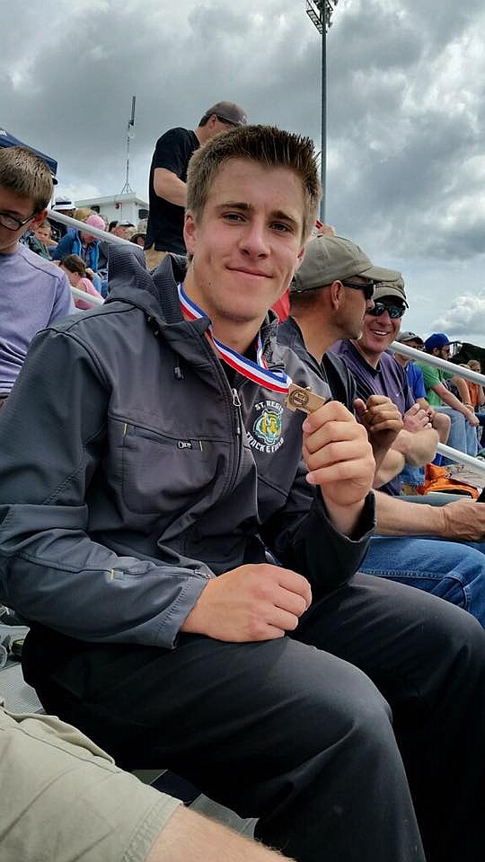 Brock Cantrell-Field placed second in discuss and fourth in javelin at the State track meet May 26 and 27. (Photo courtesy of Jolene Cantrell-Field).