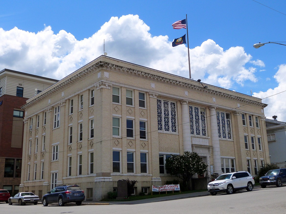 The Benewah County Courthouse in St. Maries, where the county jail is located on the third floor is pictured here in this image by Ian Poellet. Source: bit.ly/2rXvwEl