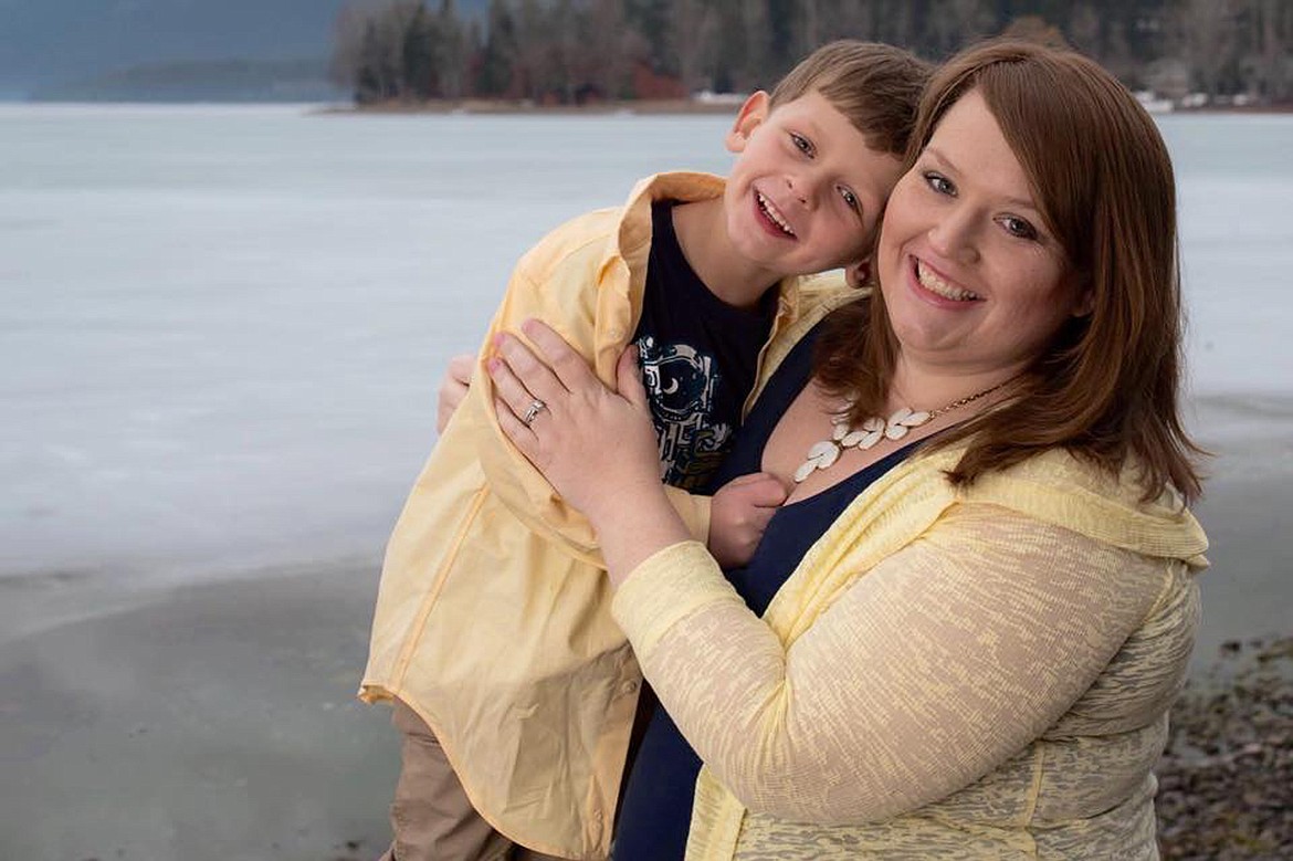 Kelly Kirksey Fisk with her son Noah. (Mary Rendina photo)