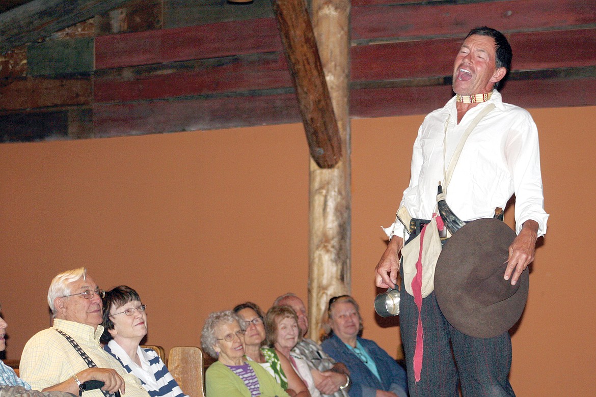 Greg Smith at Libby museum&#146;s grand opening on Saturday, telling stories as a American fur trader in 1879. Smith is a living history presenter and worked as a ranger in Glacier National Park for 20 years.