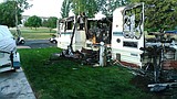 Buildings, RVs destroyed in Thursday morning fire