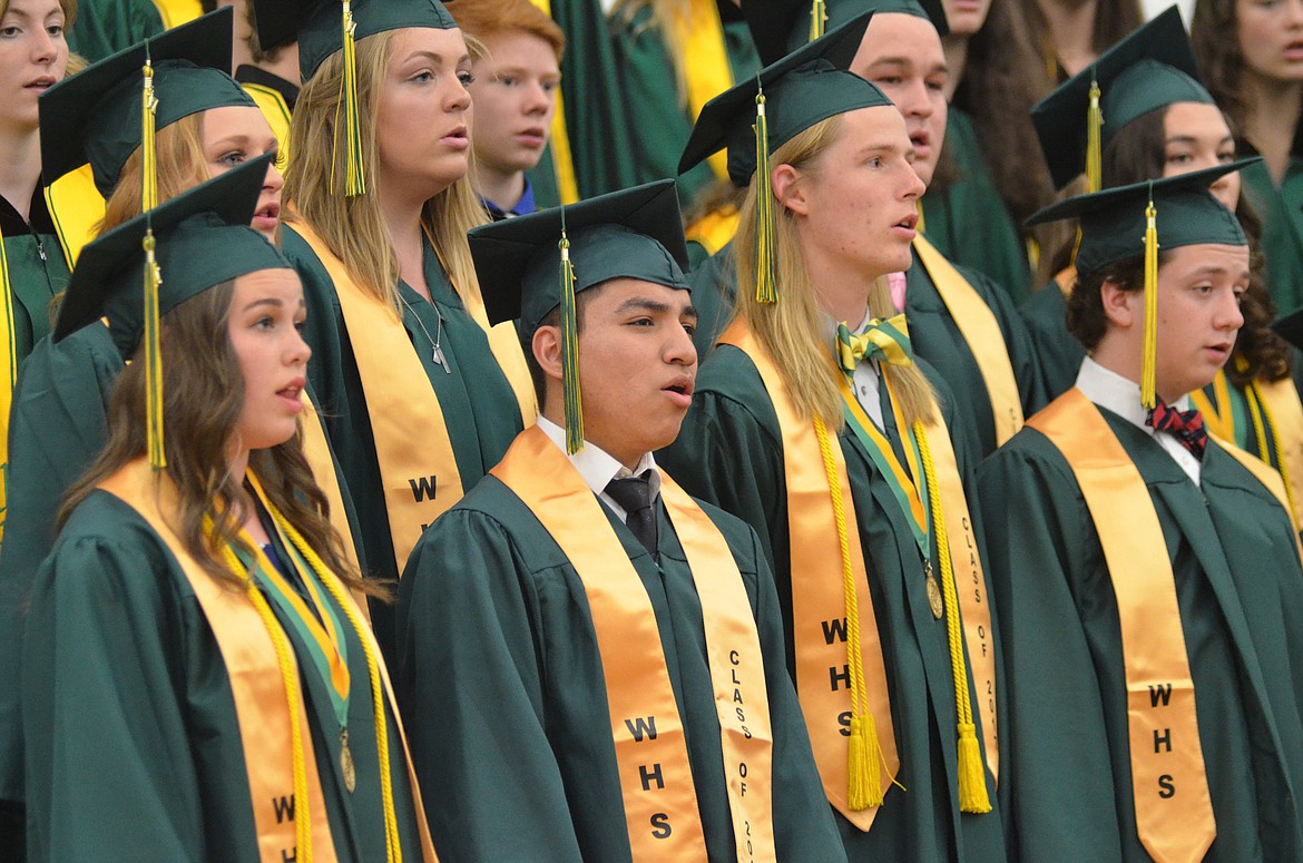 Whitefish High School graduated 115 seniors with the class of 2017 during the June 3 commencement ceremony at the high school gym. (Heidi Desch/Whitefish Pilot)