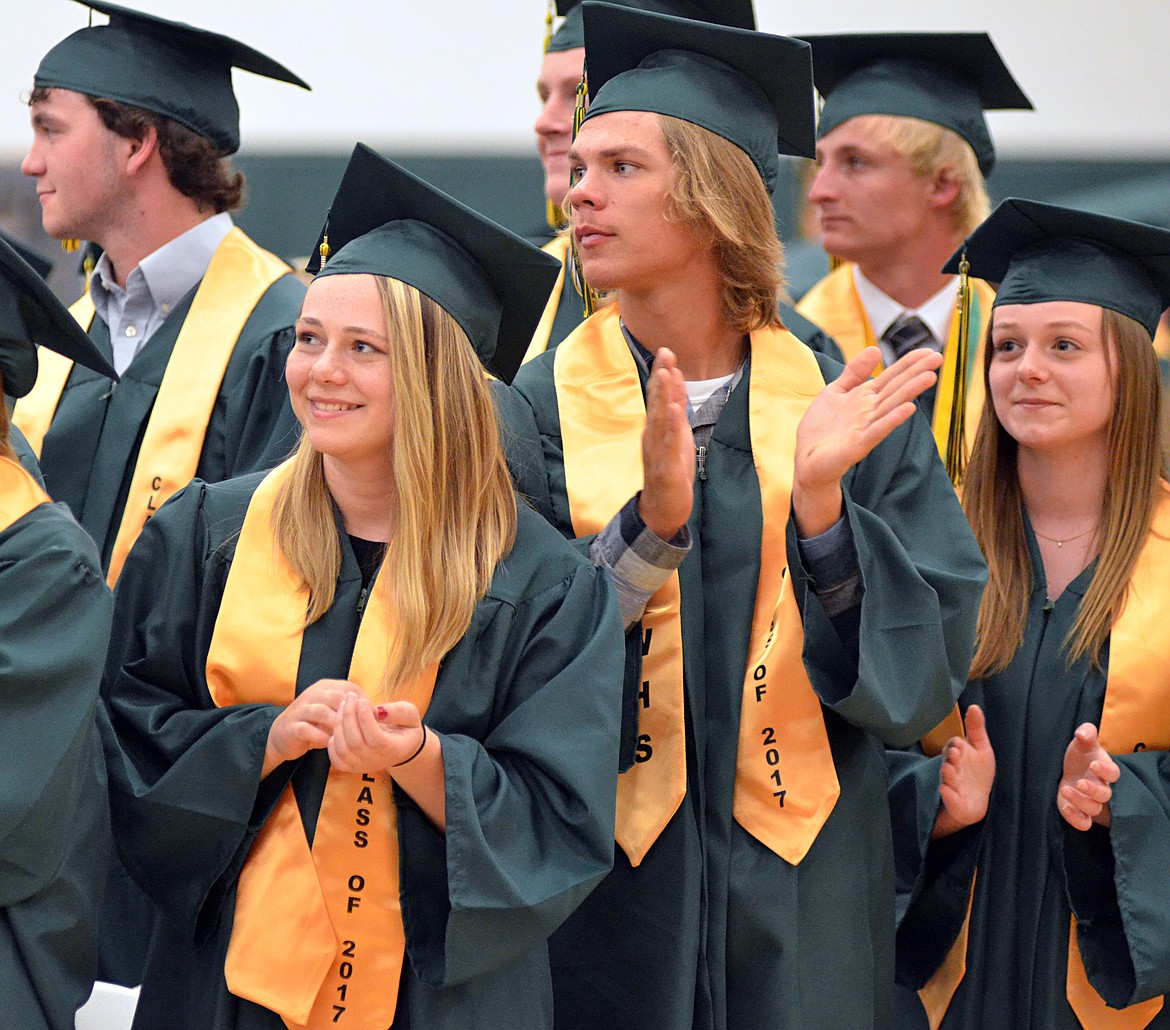 Whitefish High School graduated 115 seniors with the class of 2017 during the June 3 commencement ceremony at the high school gym. (Heidi Desch/Whitefish Pilot)