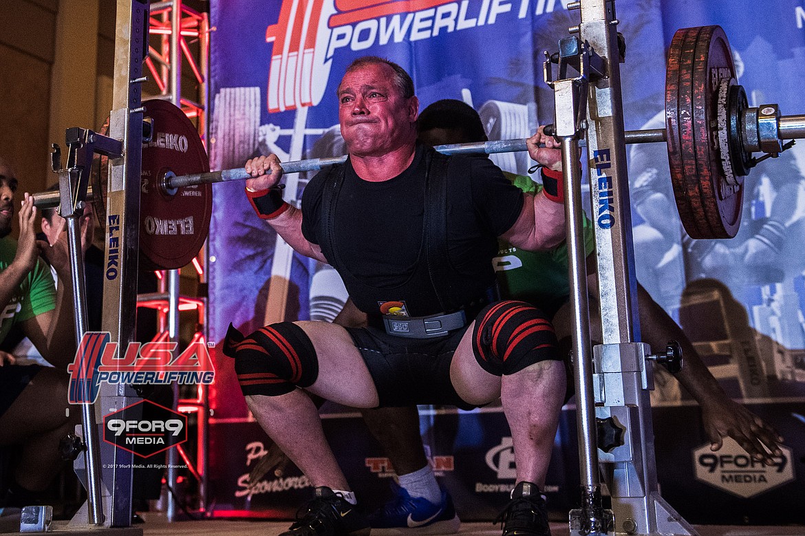 Courtesy photo
Rick Durbin competing at the recent USA Powerlifting nationals in Orlando, Fla.