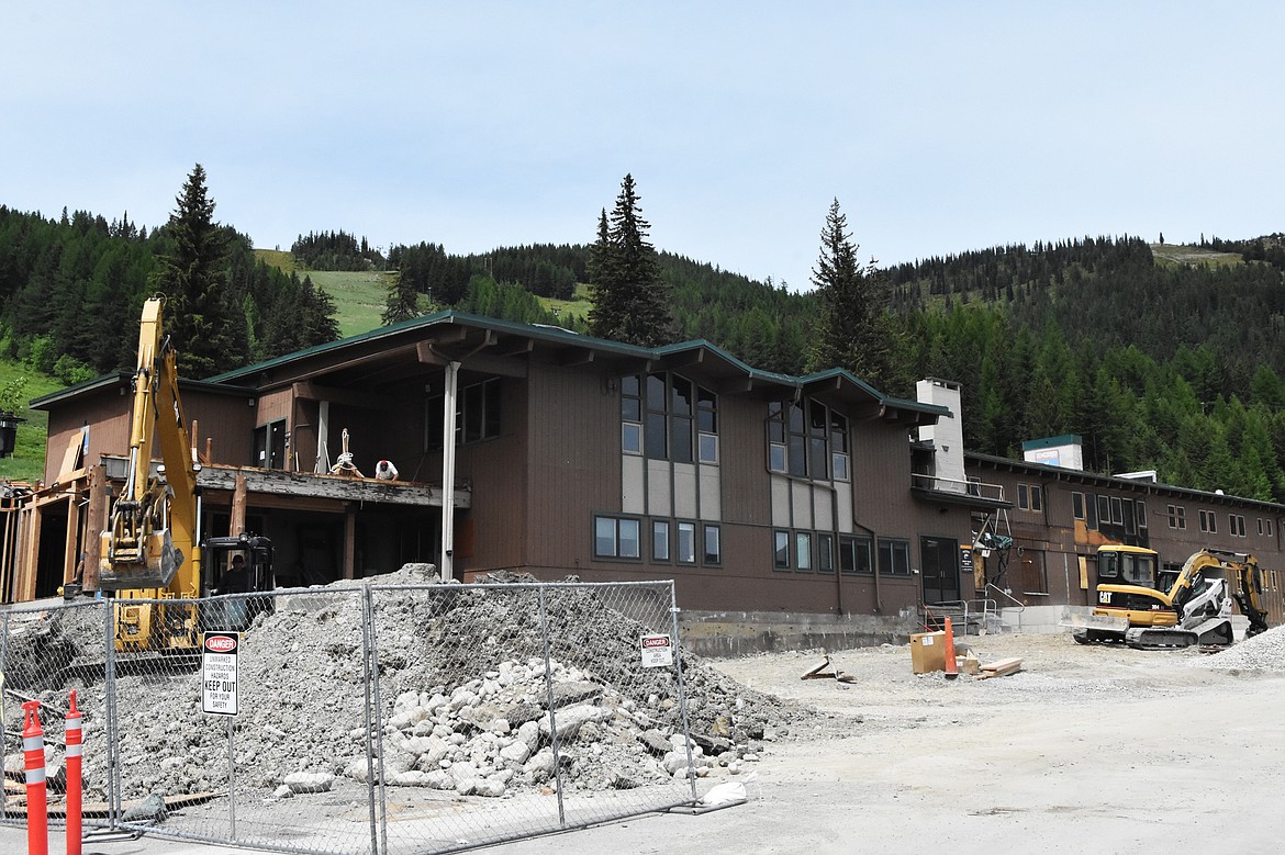 Renovations to Ed and Mully's and other buildings in the Village are underway at Whitefish Mountain Resort.