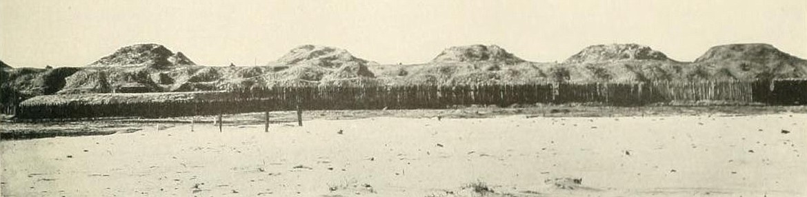 PUBLIC DOMAIN
Sea face of Fort Fisher photographed after its capture where Idaho Medal of Honor recipient Gurdon Barter may have come ashore.