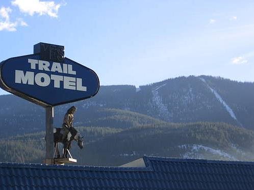 Courtesy photo. 
The Native American on horseback above the Trail Motel.