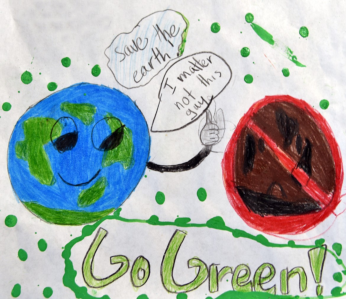 Lavena James used this drawing as part of a letter saying why it&#146;s good to recycle.