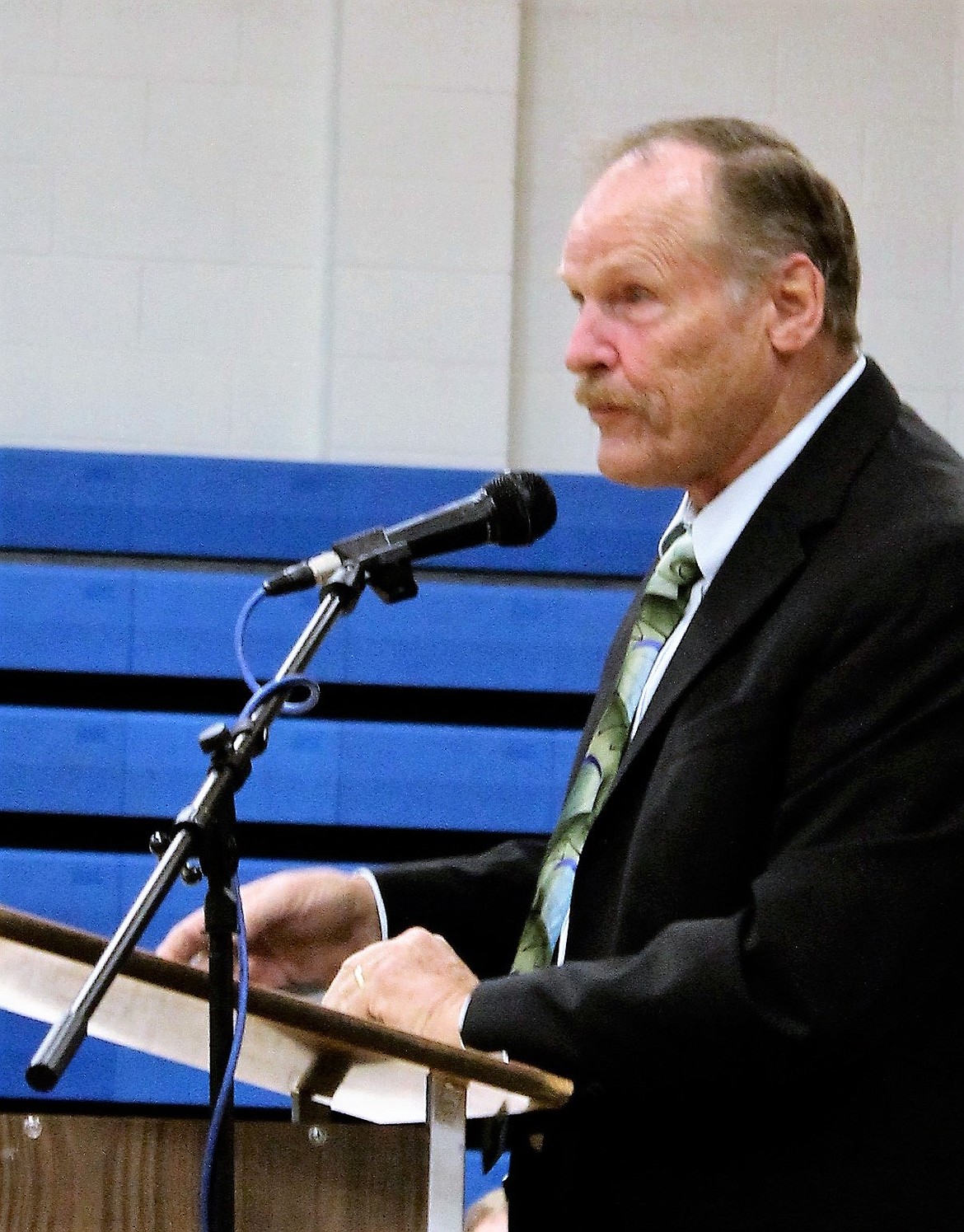Gordon Hendricks has been a volunteer and substitute teacher at Superior School for 21 years and decided to retire at the end of this school year. (Photo by Frankie Kelly).