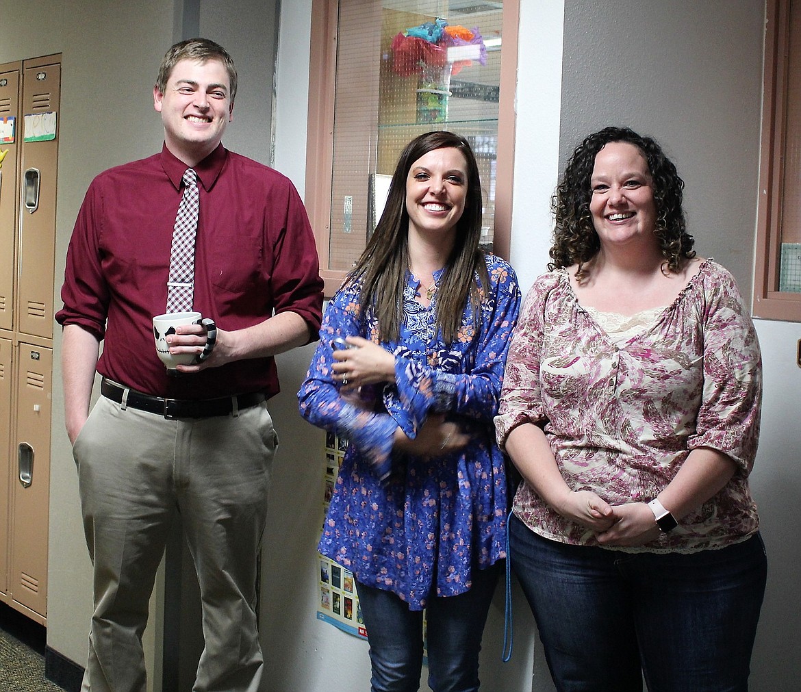 St. Regis teachers Chad Eichenlaub, Mallery Mceldery and Laura Jarvis have all accepted positions in Unalaska, Alaska, and will be moving over the summer. (Kathleen Woodford/Mineral Independent).