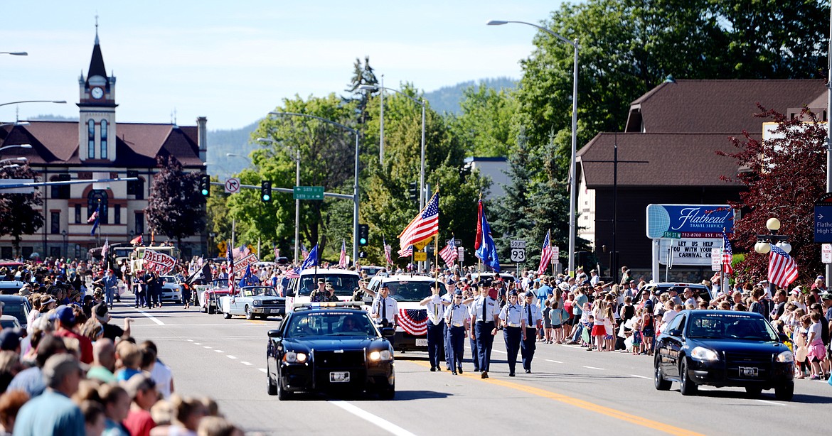 KALISPELL'S ANNUAL July 4 parade marches down Main Street. (Brenda Ahearn/Daily Inter Lake, file)