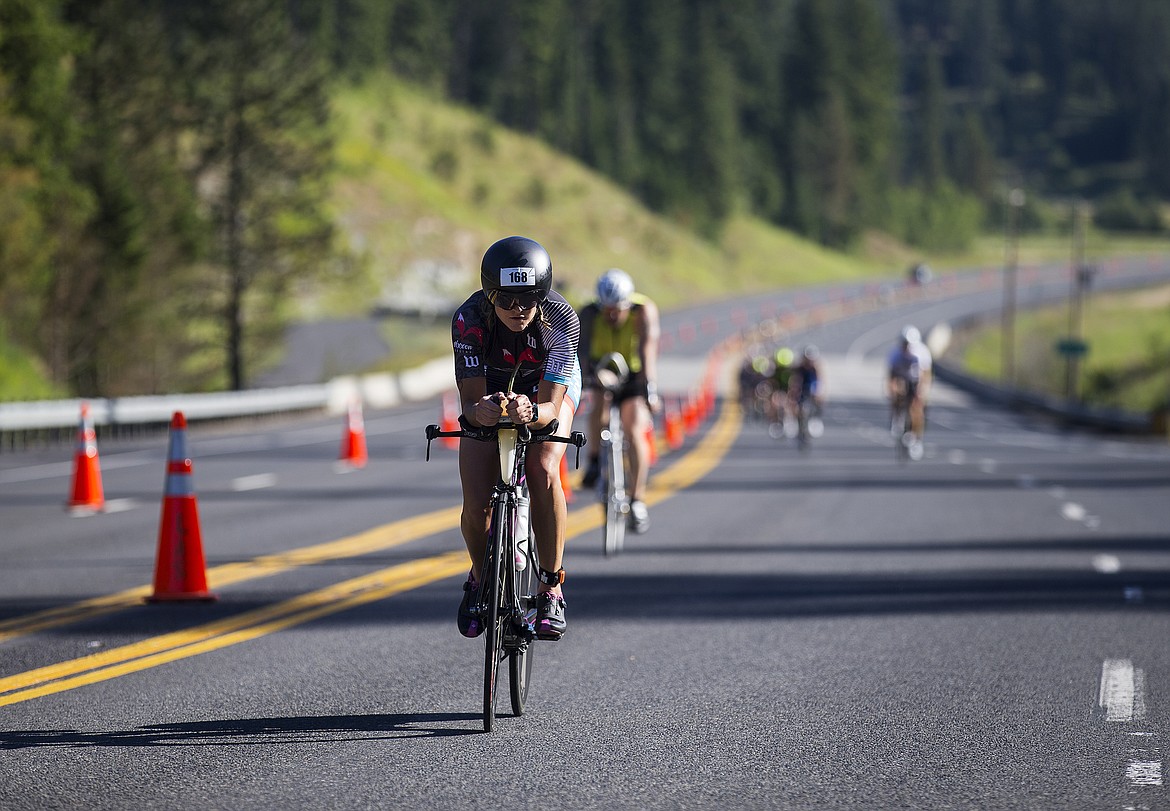 LOREN BENOIT/Press

Kelly Emich starts to make the climb up Mica Grade on U.S. 95 south of Coeur d&#146;Alene.