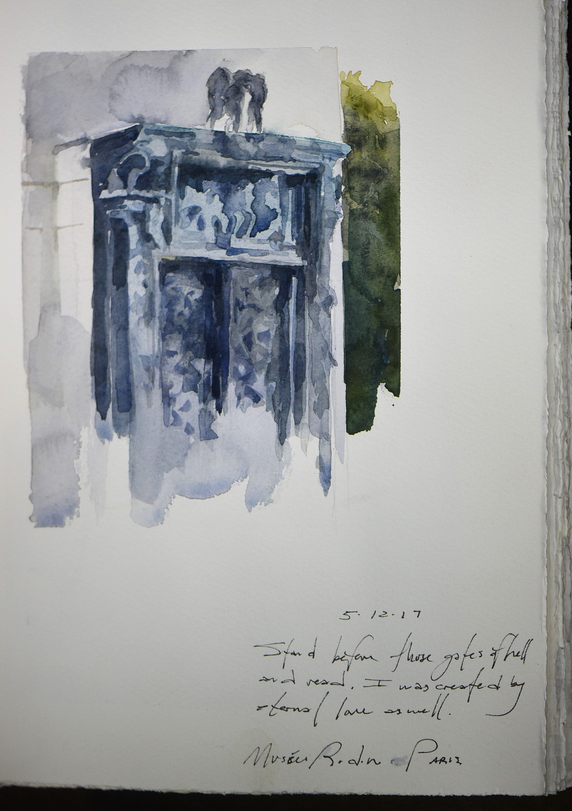 A new watercolor sketch from Paris by Richie Carter.(Brenda Ahearn/Daily Inter Lake)