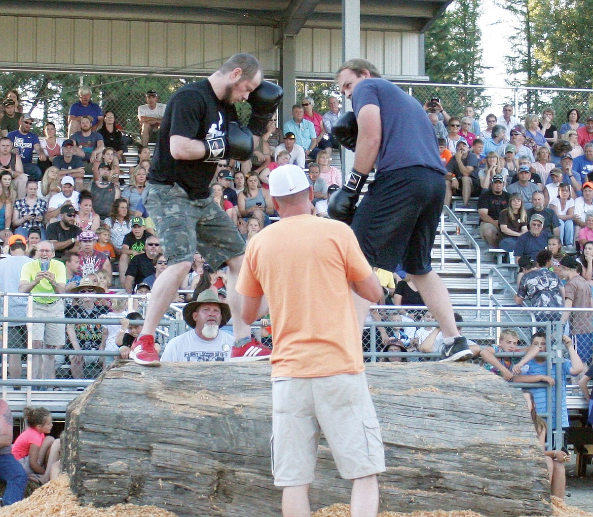 Left: Logger Days bull of the woods event June 24. (Elka Wood/The Western News)
