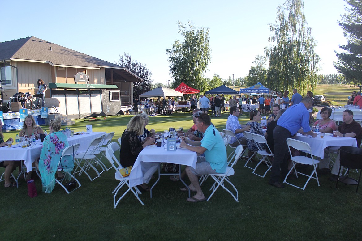 Richard Byrd/Columbia Basin Herald
Moses Pointe was packed Saturday as community members gathered to raise funds for cystic fibrosis.