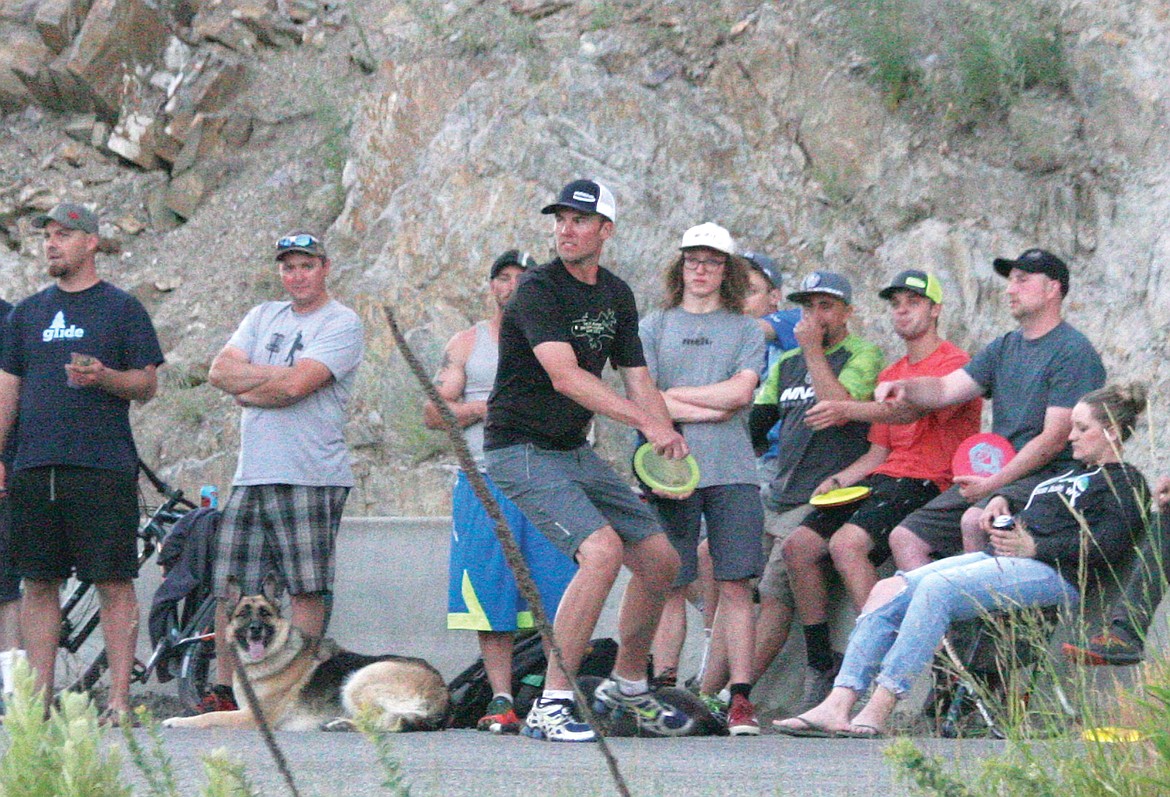 Discs across the Kootenai contestants, Timberbeast 2017. (Elka Wood/The Western News)