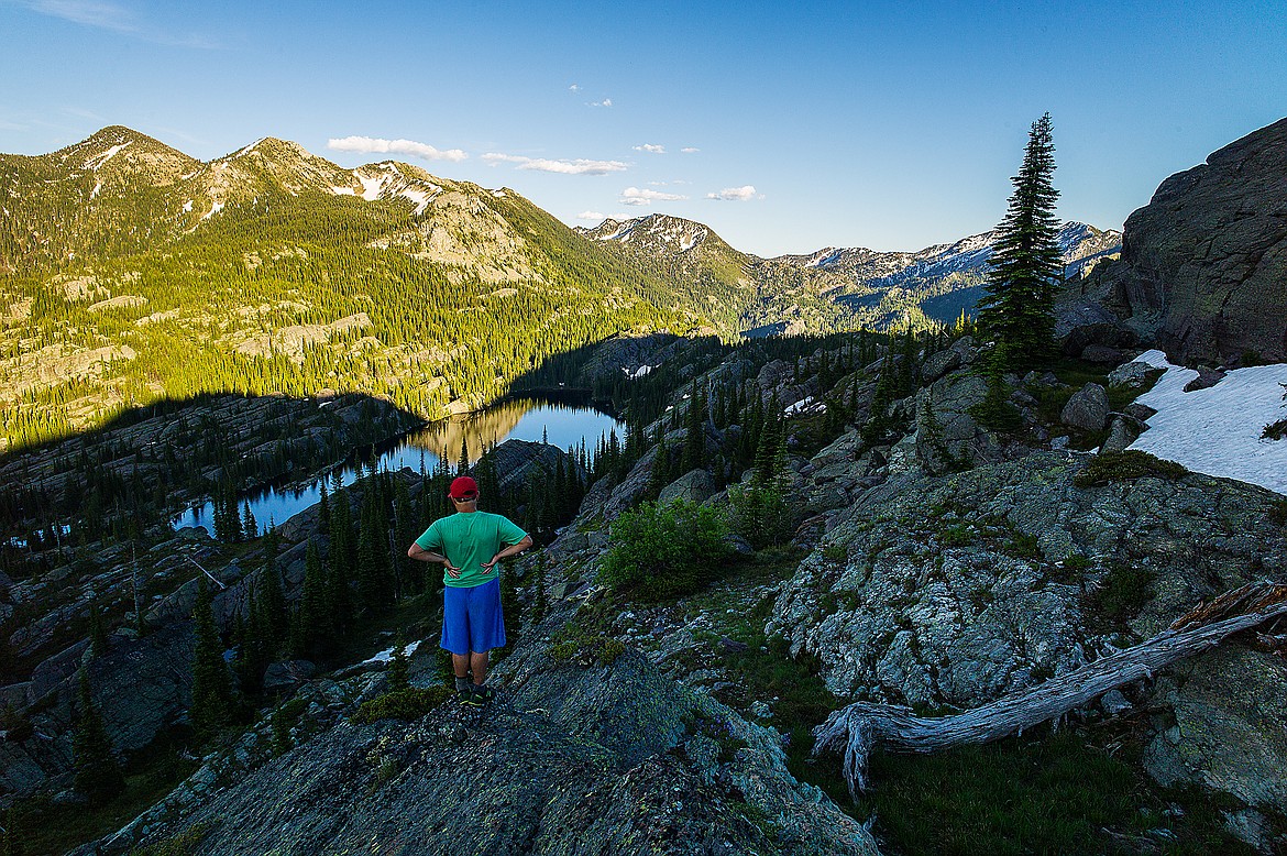 Looking over Crater Lake in the Jewel Basin.