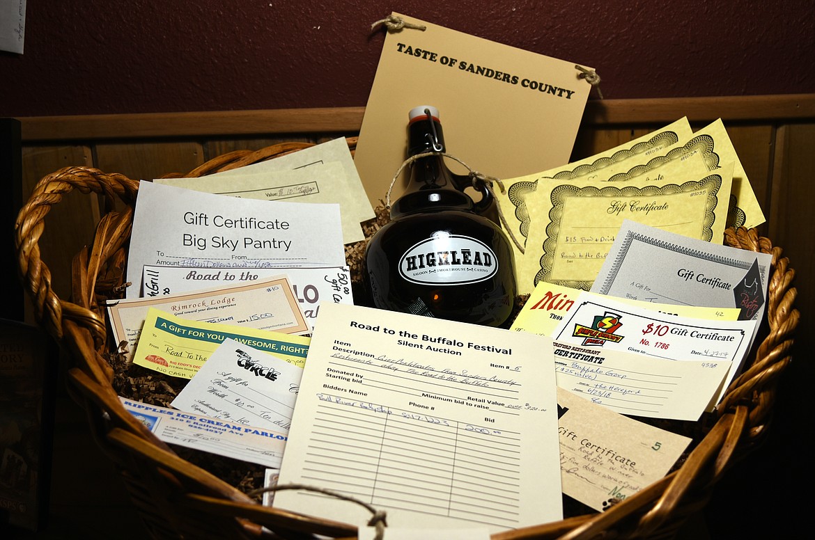 The highly desired &#145;Taste of Sanders County&#146; basket at the Silent Auction