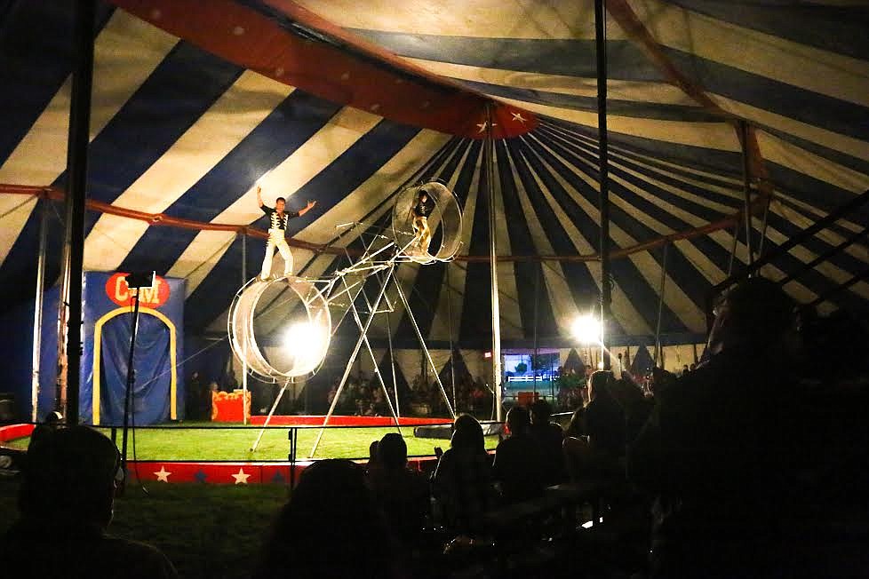 Photos by Mandi Bateman
The Culpepper &amp; Merriweather Circus performed June 14 under a Big Top in Bonners Ferry, creating an intimate relationship between audience and performers.