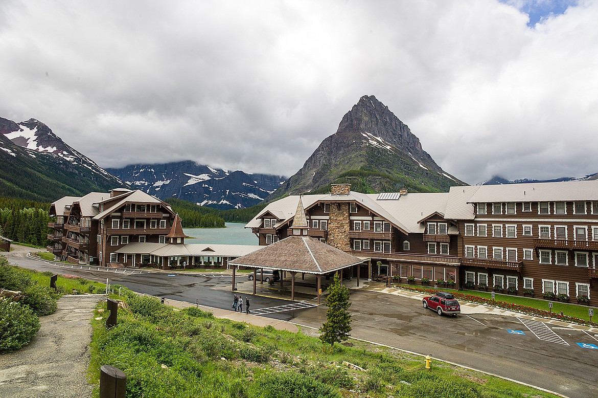 The Many Glacier Hotel.