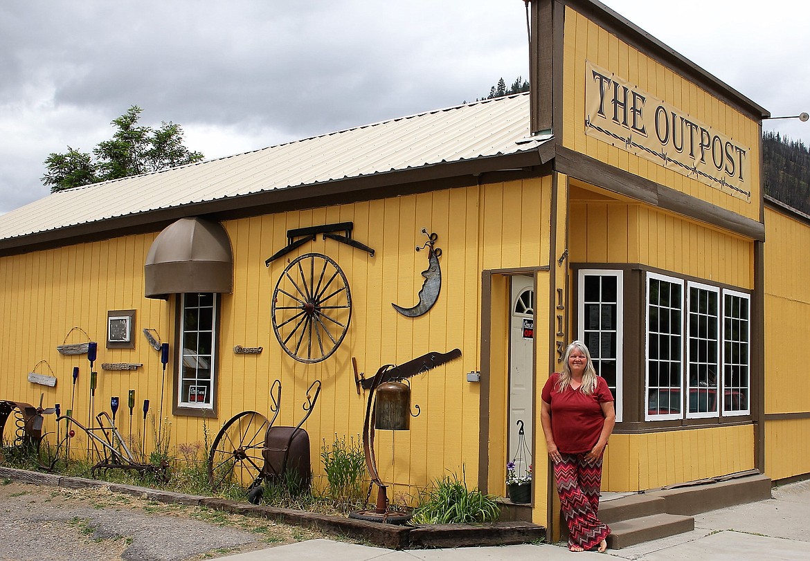 Outpost store owner Stephanie Dahl used to own the Hungry Horse Dam Shop and moved to DeBorgia last year. (Kathleen Woodford/Mineral Independent)