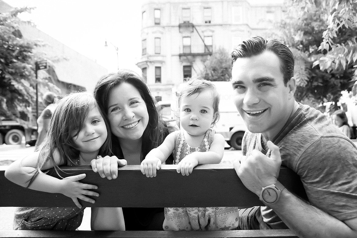 Dr. Brooke Kalanick and her husband Joe Larson with their two daughters in 2015. (Erin Silber photo, provided by Brooke Kalanick)