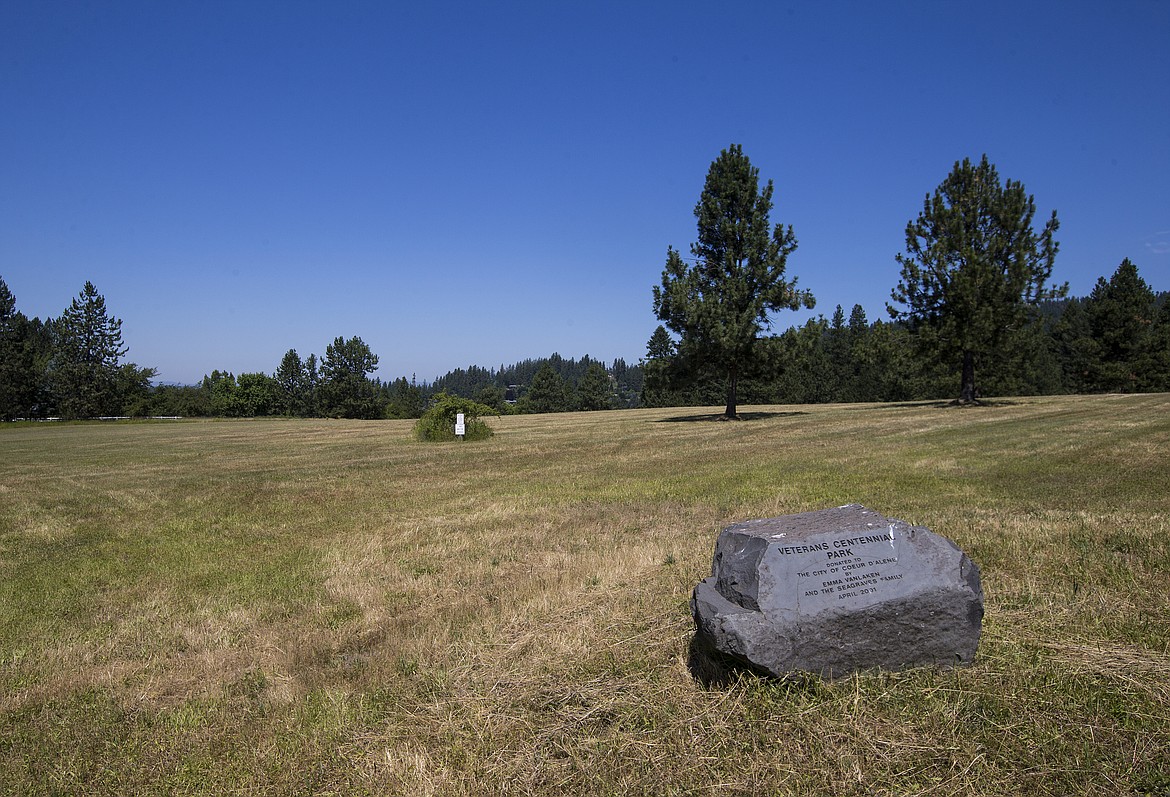 LOREN BENOIT/Press

Neighbors of the city-owned Veterans Centennial Park, and the city, are at odds over improvements at the 16-acre park on Fernan Hill Road.