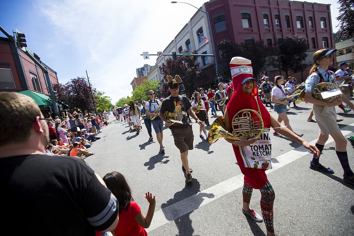 LOREN BENOIT/Press
The Perfection-Nots march downtown during the July Fourth Hometown Heroes Parade Tuesday morning.