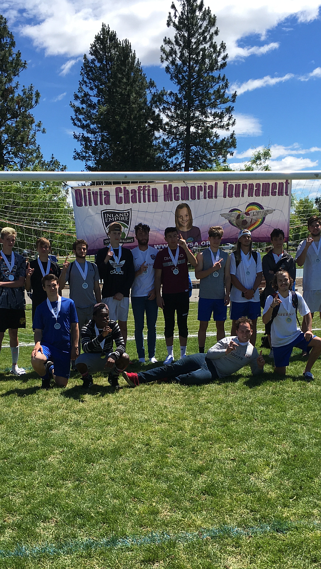 Courtesy photo
The North Idaho Inferno high school boys soccer team took second at the Olivia Chaffin tournament in Spokane. In the front row from left are Kieran Graham, &#147;Abdul&#148;, Zack Smith and Parker Gorrill; and back row from left, Braden and Parker (guested from Storm), David Moruzzi, Gavin McLuskie, Damon Gilmor, Matthew Ramirez, &#147;Sasha&#148; Oleksandr, Cody Callahan, Dade McDevitt and Caleb McLuskie. Not pictured are coach Nestor Ramirez and Brandon Barber.