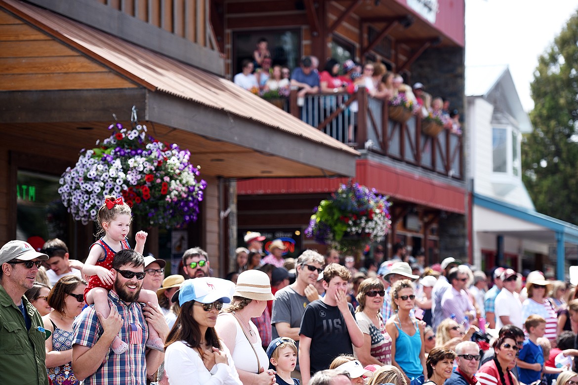 Crowds lined Electric Avenue at the Bigfork Fourth of July Parade on Tuesday afternoon, July 4. (Brenda Ahearn/Daily Inter Lake)