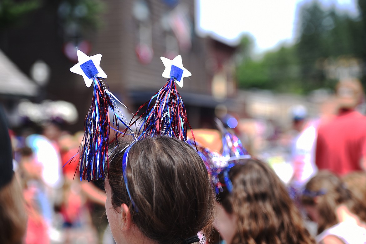 Red, White and Blue colors at the Bigfork Fourth of July Parade on Tuesday afternoon, July 4. (Brenda Ahearn/Daily Inter Lake)