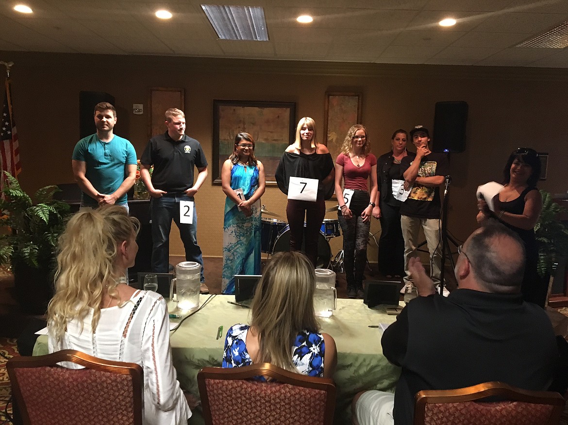 Courtesy photo
Contestants in this year&#146;s &#147;North Idaho&#146;s Got Talent&#148; competition stand before the judges at Garden Plaza of Post Falls Independent and Assisted Senior Living Community.