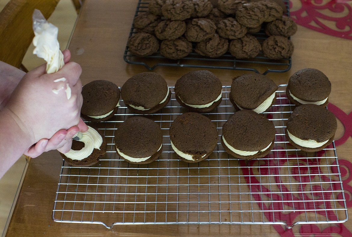 LOREN BENOIT/PressA successful experiment: Whoopie Cookies, aka chocolate peppermint, with the peppermint from her family&#146;s gardens.