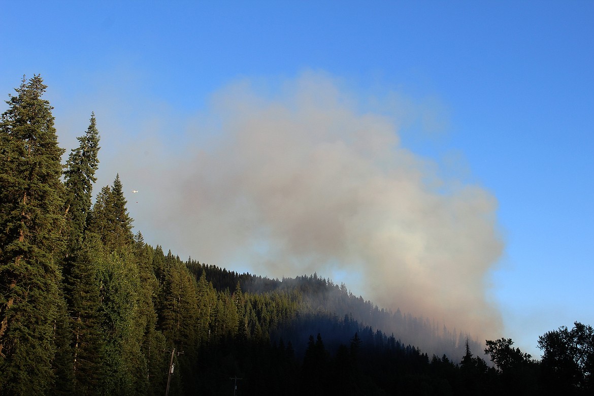 Smoke from the Beaver Creek fire could be seen several miles away.