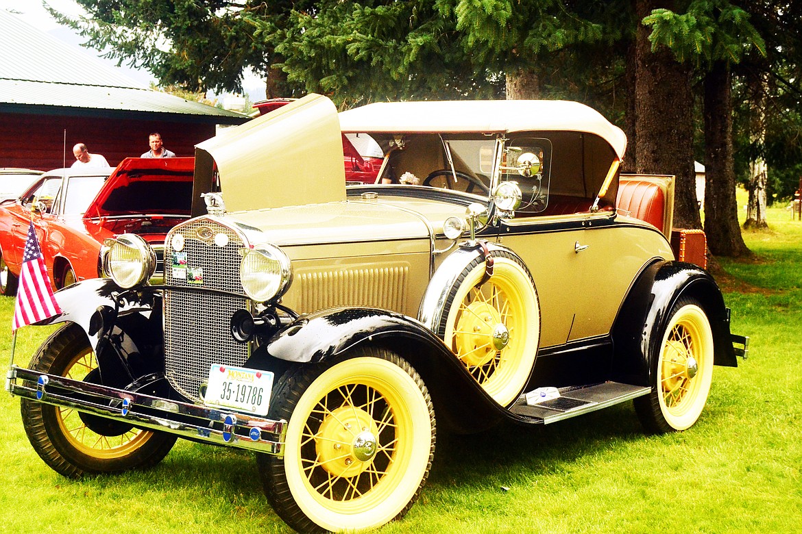 MANY CLASSIC cars were in Trout Springs over the weekend for the annual Cool Summer Nights Car Show at the Lakeside Motel, including this 1931 Ford Roadster, belonging to Dave Adriana of Heron, Montana. (Erin Jusseaume/Clark Fork Valley Press)