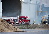 Firefighters battle MDF sawdust fire for hours